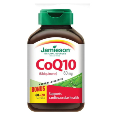 JAMIESON Koenzým Q10 60 mg 60 + 20 kapsúl ZADARMO