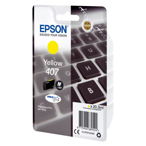 Epson 407 C13T07U440 žltá (yellow) originálna cartridge