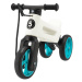 TEDDIES Odrážadlo Funny wheels Rider SuperSport biele/tyrkys 2v1+popruh