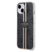 Guess IML 4G Gold Stripe Zadný Kryt pre iPhone 15 Black