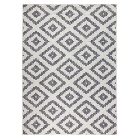 Kusový koberec Twin-Wendeteppiche 103132 grau creme – na ven i na doma - 160x230 cm NORTHRUGS - 