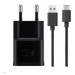 Samsung sieťová nabíjačka EP-TA200EBE + EP-DG970BBE, USB-C, 15 W, čierna - bulk