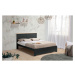 Čierna dvojlôžková posteľ s roštom 160x200 cm Akira - Marckeric