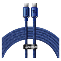 Kábel Baseus Crystal Shine cable USB-C to USB-C, 100W, 2m (blue)