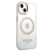 Plastové puzdro Guess na Apple iPhone 13 Pro Max GUHMP13XHTRMD Transparent MagSafe zlaté