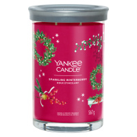 YANKEE CANDLE Signature Tumbler veľký Sparkling Winterberry 567 g