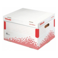 Esselte Archívna škatuľa Speedbox s vekom biela/červená