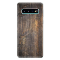 Odolné silikónové puzdro iSaprio - Old Wood - Samsung Galaxy S10