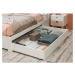 Biela dvojlôžková posteľ s úložným priestorom 140x190 cm Gabi - Marckeric