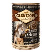 Konzerva Carnilove Dog Wild Meat divina a sob 400g