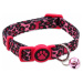 Obojok Active Cat nylon XS leopard ružový 1x19-31cm