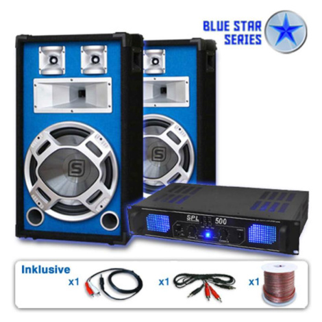 Electronic-Star Reproduktorový set Blue Star Series „Basskick", 1600 W
