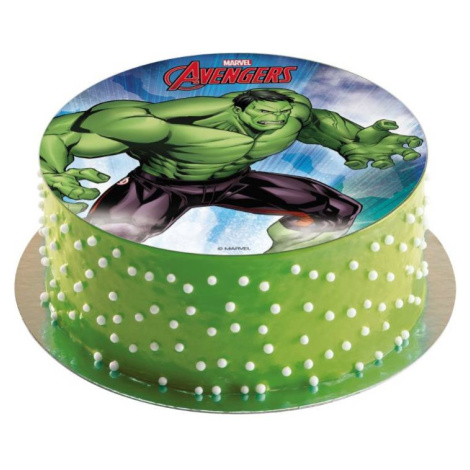 Jedlý papier na tortu Hulk 20 cm - Dekora