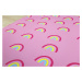 Dětský pěnový koberec Pink rainbows – na ven i na doma - 100x140 cm Little gem. carpets