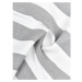 Bielo-sivá bavlnená dekoratívna obliečka na vankúš Westwing Collection Timon, 50 x 50 cm