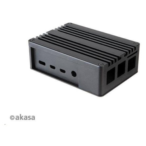 AKASA box pre Raspberry Pi 4 Model B, rozšírený hliník, s tepelnými modulmi (skrytý slot SD)