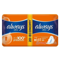 ALWAYS ULTRA NORMAL PLUS-DVOJBALENIE hygienické vložky 20 ks