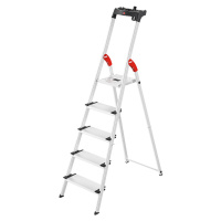 Hliníkový stojací rebrík so stupňami ComfortLine L80 Hailo
