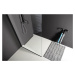 POLYSAN - MODULAR SHOWER BLACK stena na inštaláciu na múr, jednodielna, 1000  MS1-100B