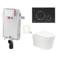 Závesný wc set SAT BREVIS na zamurovanie vírové splachování SIKOSZBRTOR78