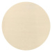 DOPRODEJ: 133x133 (průměr) kruh cm Kusový koberec Fancy 103003 Beige - béžový kruh - 133x133 (pr