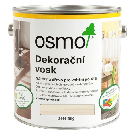 OSMO Dekoračný vosk transparentný 2,5 l 3101 - bezfarebný