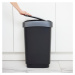 Odpadkový kôš z recyklovaného plastu v strieborno-čiernej farbe 25 l Twist - Rotho