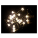 Nexos 33469 Vianočná reťaz - snehové hviezdy, teple biele, 20 LED