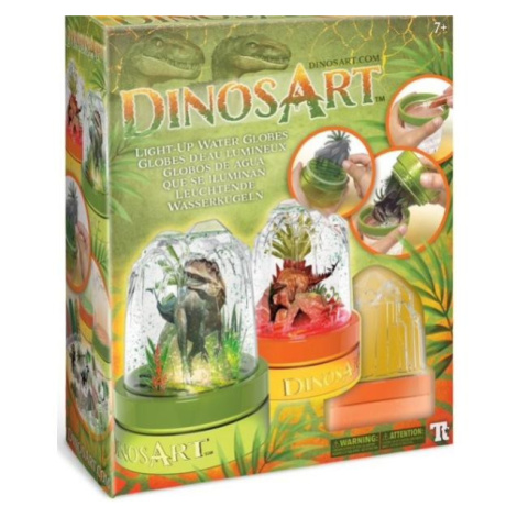 DinosArt nasvietené snehové gule s dinosaurom