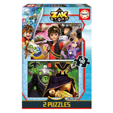 Puzzle Zak Storm Educa 2x48 dielov od 4 rokov