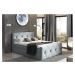 Expedo Čalúnená posteľ boxspring DIAMOND LUX + topper, 140x200, mat velvet 85