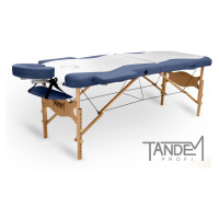 Skladací masážny stôl TANDEM Profi W2D DUO Farba: bielo-modrá