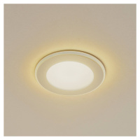 Lindby LED vstavané svietidlo Toka, 4,9 W, biele, plast, CCT