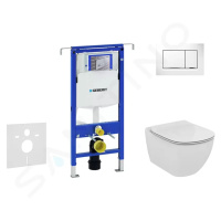 GEBERIT - Duofix Modul na závesné WC s tlačidlom Sigma30, biela/lesklý chróm + Ideal Standard Te