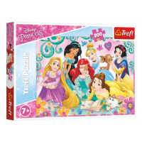 Puzzle Šťastný svet princezien/Disney Princess 200 dielikov 48x34cm v krabici 33x23x4cm