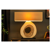 LuxD 21560 Dizajnová stolná lampa Deandre, 92 cm orech