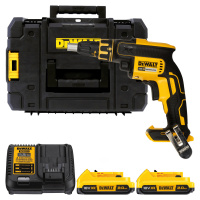 DEWALT 18V XR Aku skrutkovač na sadrokartón, 2x 2,0 Ah DCF620D2-QW