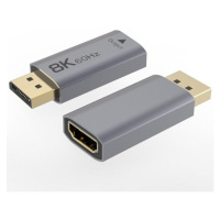 PremiumCord adaptér DisplayPort - HDMI, 8K @ 60Hz, 4K @ 144Hz Male/Female, pozlátené konektory