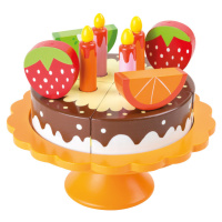 Small Foot Drevená narodeninová ovocná torta