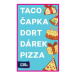 Dosková hra Taco, čiapka, torta, darček, pizza