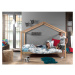 Domčeková detská posteľ z borovicového dreva v prírodnej farbe 90x200 cm DALLAS – Vipack