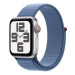 APPLE WATCH SE GPS + CELLULAR 40MM SILVER ALUMINIUM CASE WITH WINTER BLUE SPORT LOOP MRGQ3QC/A