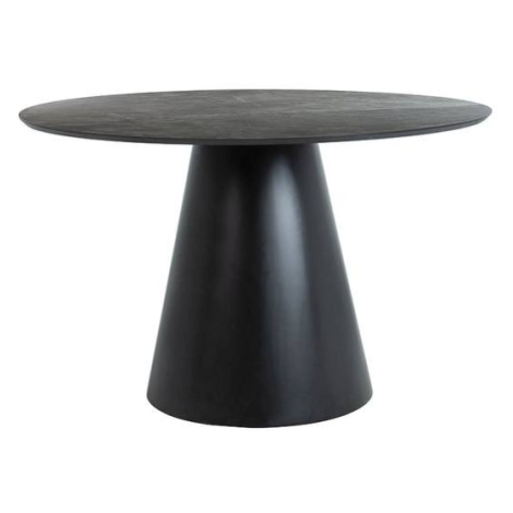 Sconto Jedálenský stôl ONGIL čierny mramor/čierna Houseland