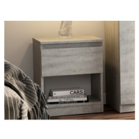 Skrinka /nočný stolík Carlos 401S, šedý beton%