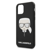 KLHCN61GLBK Karl Lagerfeld Embossed Glitter Kryt pro iPhone 11 Black