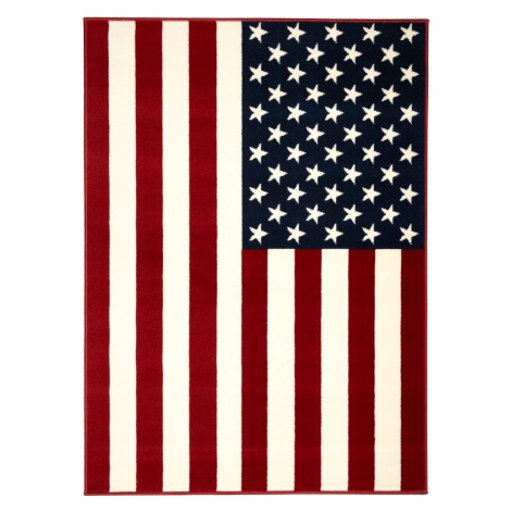 Kusový koberec American flag - 120x170 cm Alfa Carpets