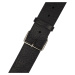 Jackson Shark Fin Leather Strap, Black and White