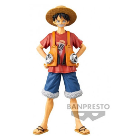 Banpresto One Piece DXF Grandline Men PVC Statue One Piece Film Red Monkey D. Luffy 16 cm