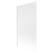 MEXEN/S - Next vaňová zástena FIX 100 x 150 cm, mrazené sklo, biela 895-100-000-00-30-20