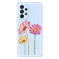 Odolné silikónové puzdro iSaprio - Three Flowers - Samsung Galaxy A53 5G